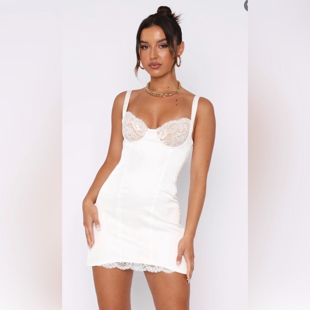 White Fox Boutique Admire You Mini Dress in Whit